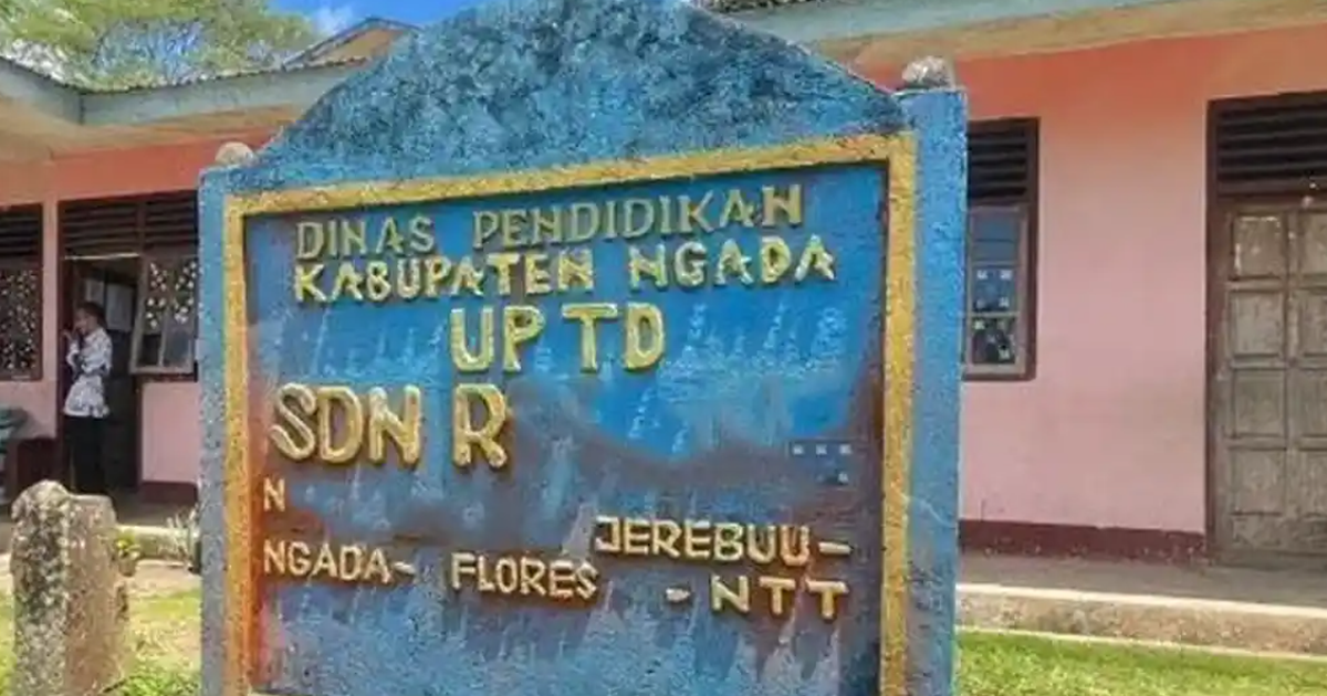 SD Negeri di Kecamatan Jerebuu, Kabupaten Ngada, Nusa Tenggara Timur (Foto Tribun Kupang via Kompas)
