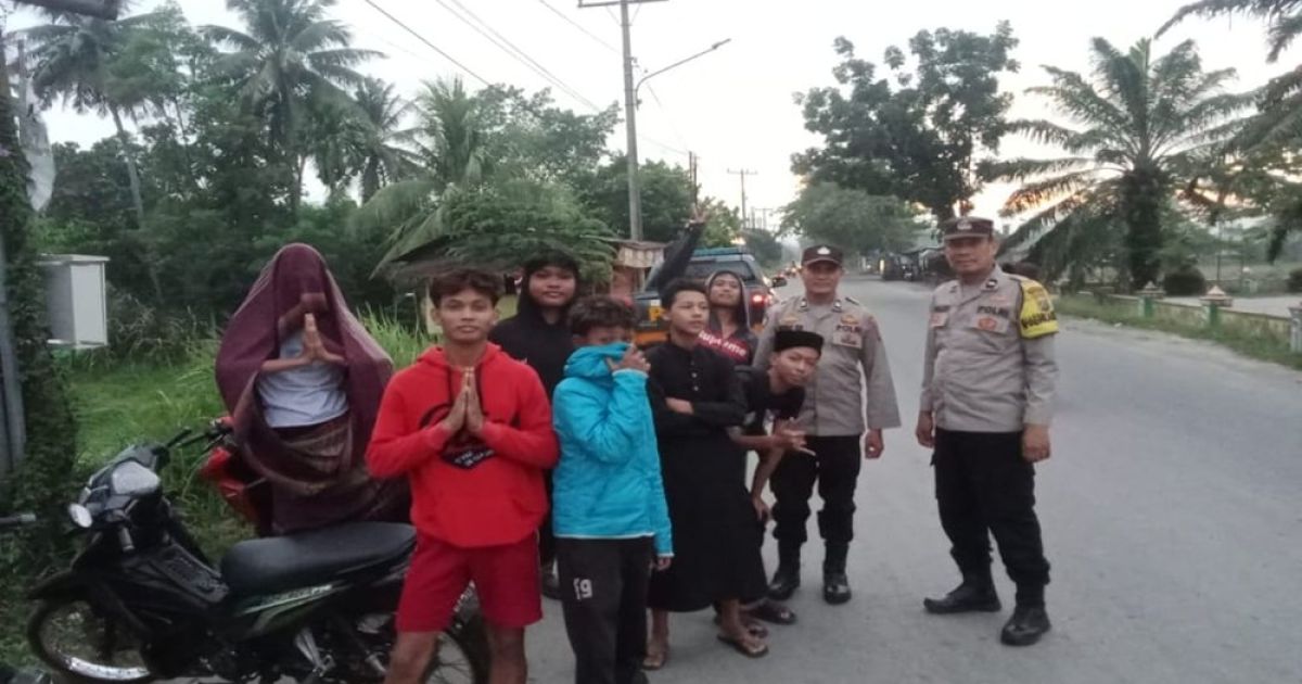 Jaga stabilitas keamanan bulan suci Ramadan, Polresta Deli Serdang dan Jajaran Patroli Menyapa Subuh