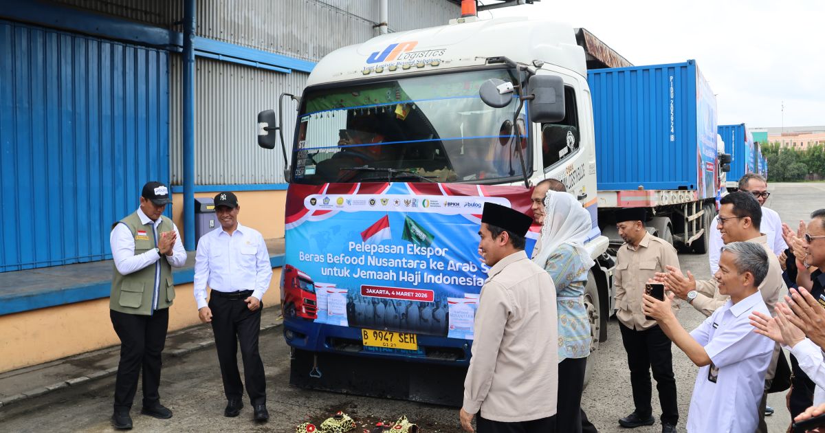Swasembada Pangan RI Naik Kelas: 2.280 Ton Beras Premium Dikirim ke Tanah Suci untuk Jemaah Haji
