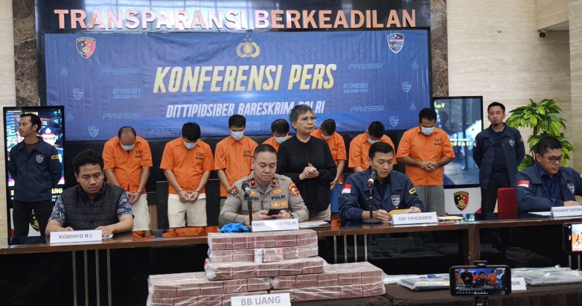 Konfrensi Pers Pengungkapan Judi Online/ Istimewa.