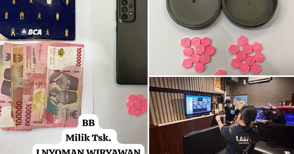 Foto Barang Bukti Narkoba, Uang, Handphone yang disita Bareskrim Polri Dari Tangan Para Tersangka. Foto Room 888 yang ada di KTV Delona Vista, Denpasar. (Hey Bali)