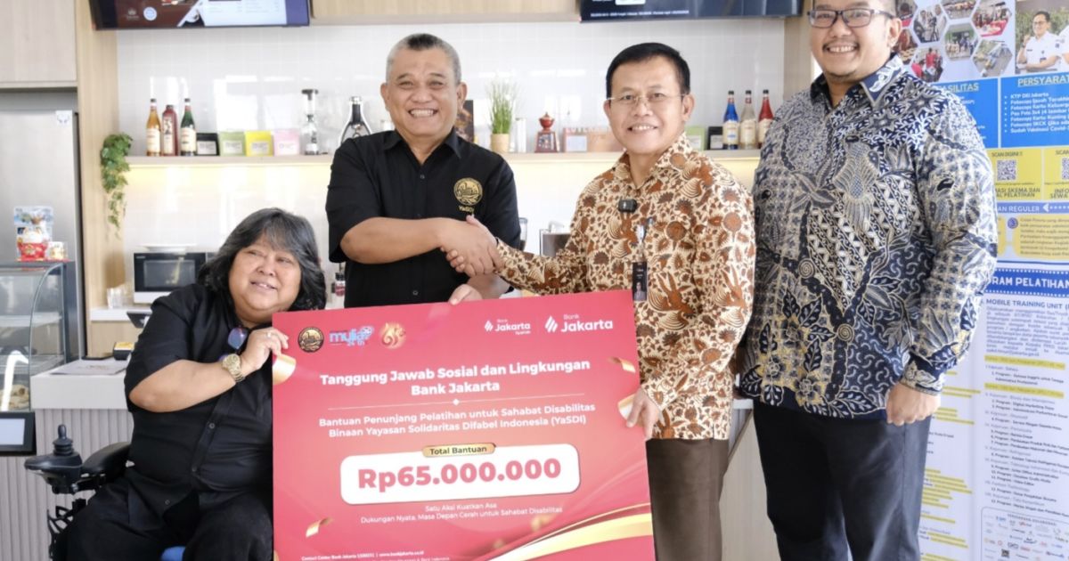 HUT ke-65, Bank Jakarta Berdayakan Penyandang Disabilitas Lewat Bantuan Pelatihan