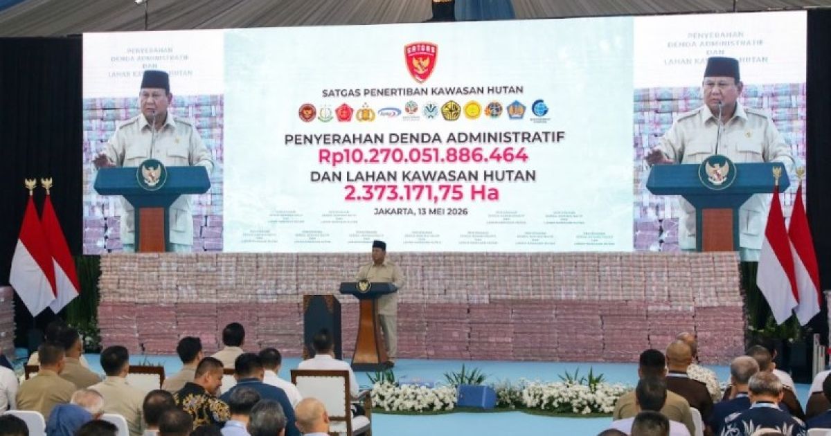 Negara Kuasai Kembali 2,37 Juta Hektare Kawasan Hutan dan Menyelamatkan Rp10,2 Triliun untuk Rakyat