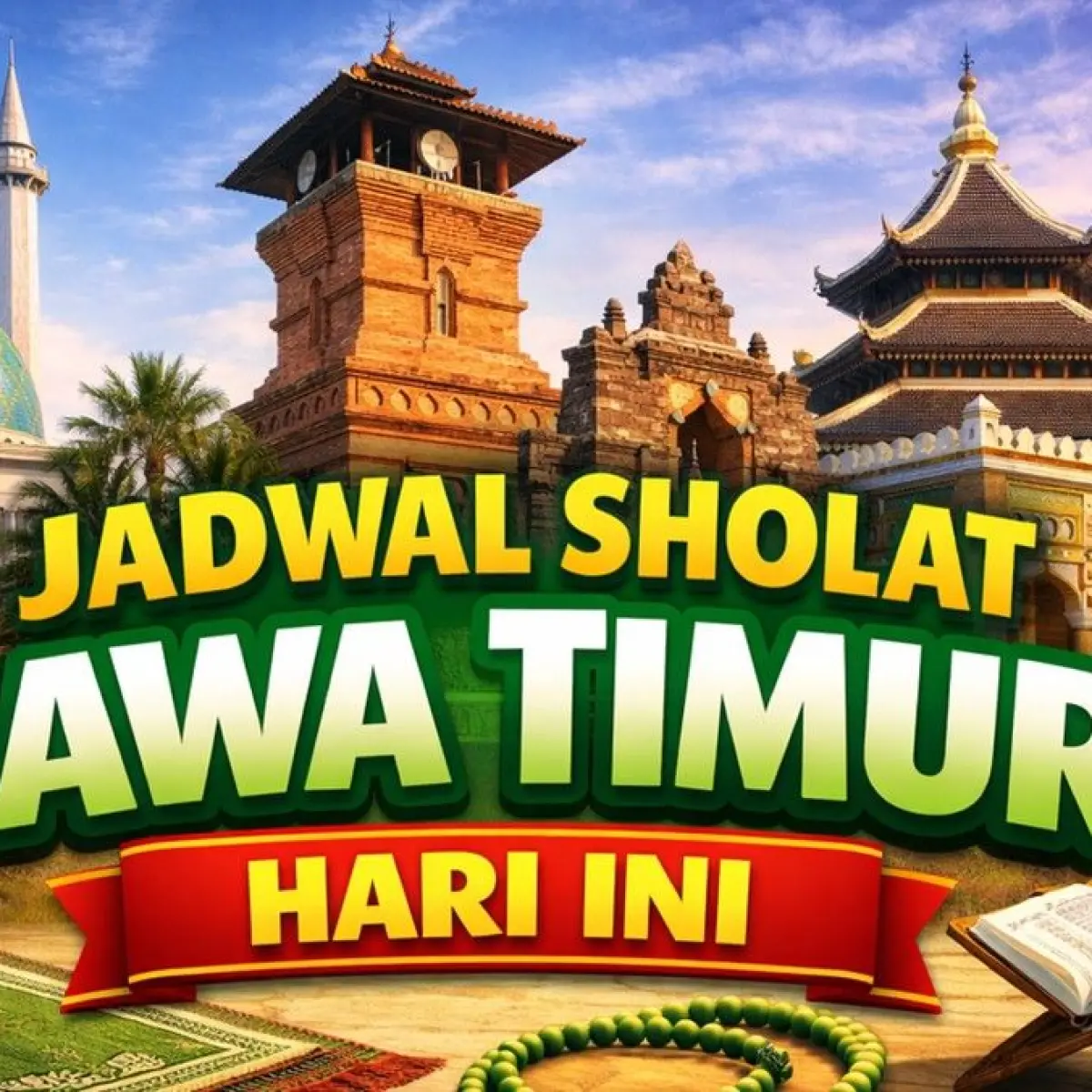 Panduan Waktu Ibadah Esensial Muslim Jawa Timur: Cek Jadwal Lengkap Sholat 23 Mei 2026