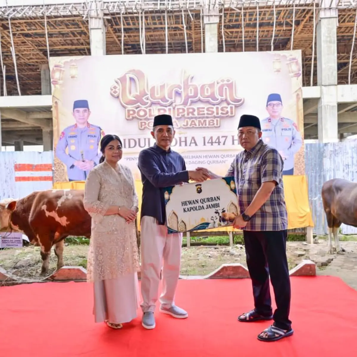 Semarak Idul Adha 1447 H: Polda Jambi Tebar Kebahagiaan Lewat Distribusi Puluhan Hewan Kurban