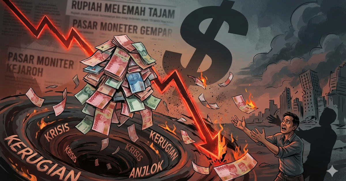 Rupiah Cetak Rekor Terlemah Sepanjang Sejarah, Analisis Tiga Faktor Utama Pelemahan Terhadap Dolar AS