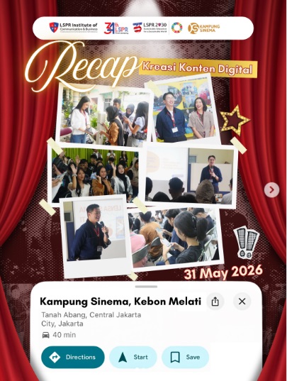 Akselerasi Talenta Sinema Muda: LSPR Gandeng Kampung Sinema Lewat Program 'Lensa'