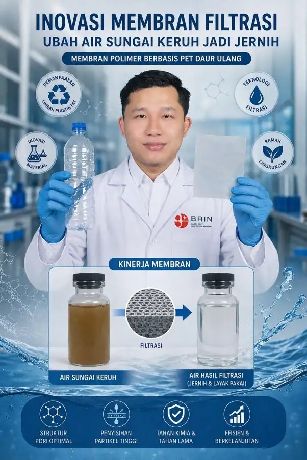 Inovasi Hijau BRIN: Sampah Botol Plastik Kini Berfungsi Optimal sebagai Media Penyaring Air Bersih
