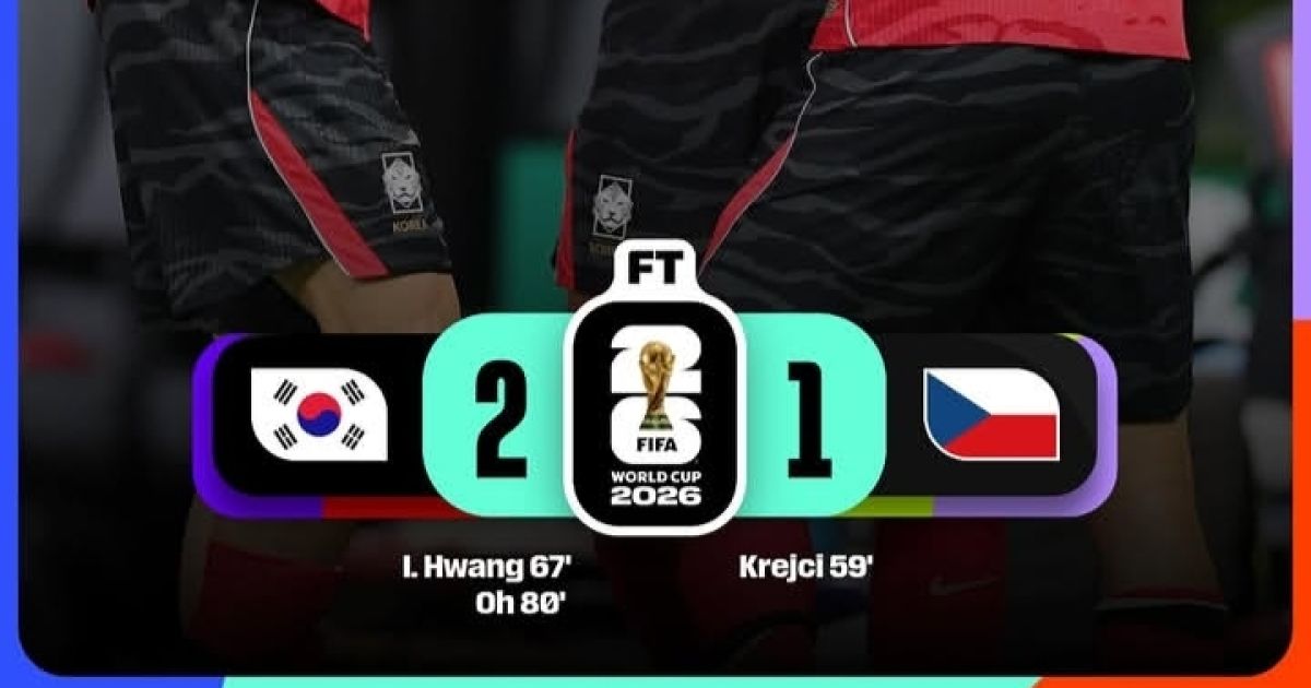 Comeback Dramatis Korea Selatan Bungkam Republik Ceko di Laga Pembuka Grup A Piala Dunia 2026