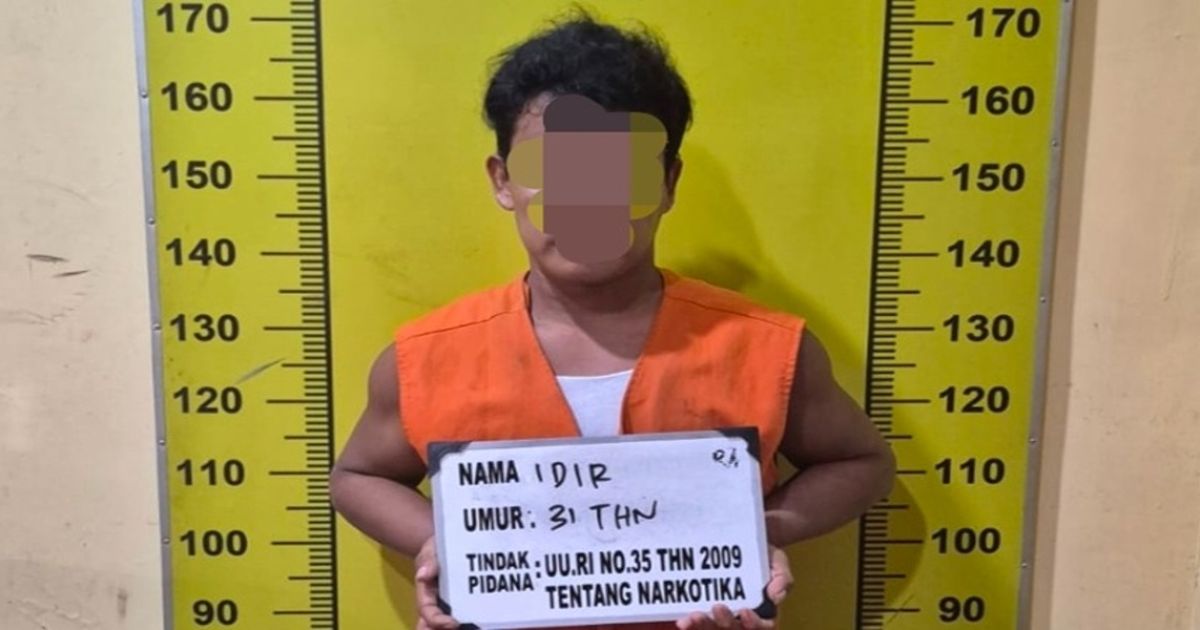 Terduga pemilik narkoba yang di amankan sat narkoba polresta deli serdang