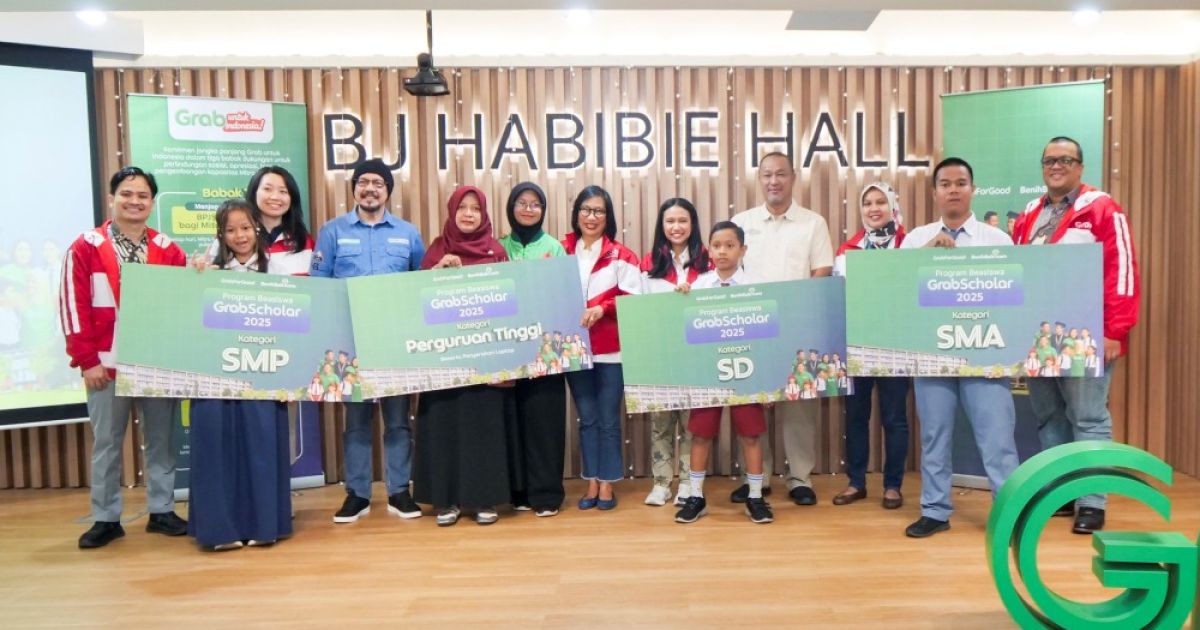 Grab Buka Pendaftaran Beasiswa GrabScholar 2026, Perluas Jangkauan Dukungan Pendidikan dari SD hingga S1