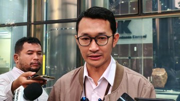 Juru bicara (jubir) KPK Budi Prasetyo di gedung Merah Putih KPK, Kuningan, Jakarta Selatan, Selasa (14/4/2026). (Kurniawan Fadilah/detikcom)