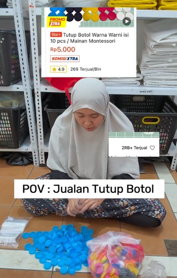Dari Sampah Jadi Cuan: Kisah Ibu Rumah Tangga Jakarta Sulap Tutup Botol Jadi Alat Edukasi Montessori Penghasil Jutaan