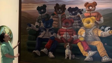 Anjasmara Beri Kejutan Artistik di Hari Spesial Dian Nitami: Sebuah Lukisan Penuh Makna