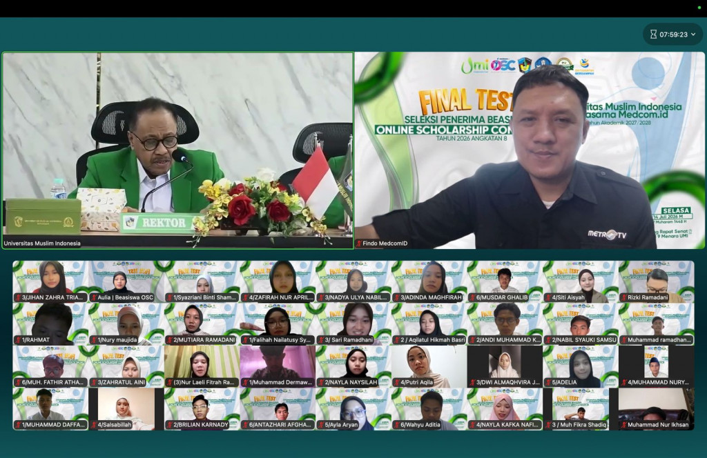 54 Calon Penerima Beasiswa OSC UMI 2026 Jalani Seleksi Wawancara, Perebutkan 20 Kursi Prestisius