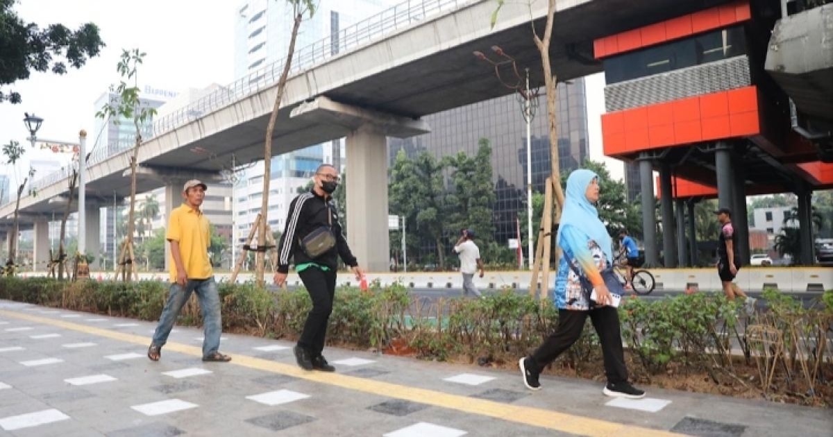 Jakarta Tingkatkan Fasilitas Pejalan Kaki Respons Survei Kota Ramah Publik