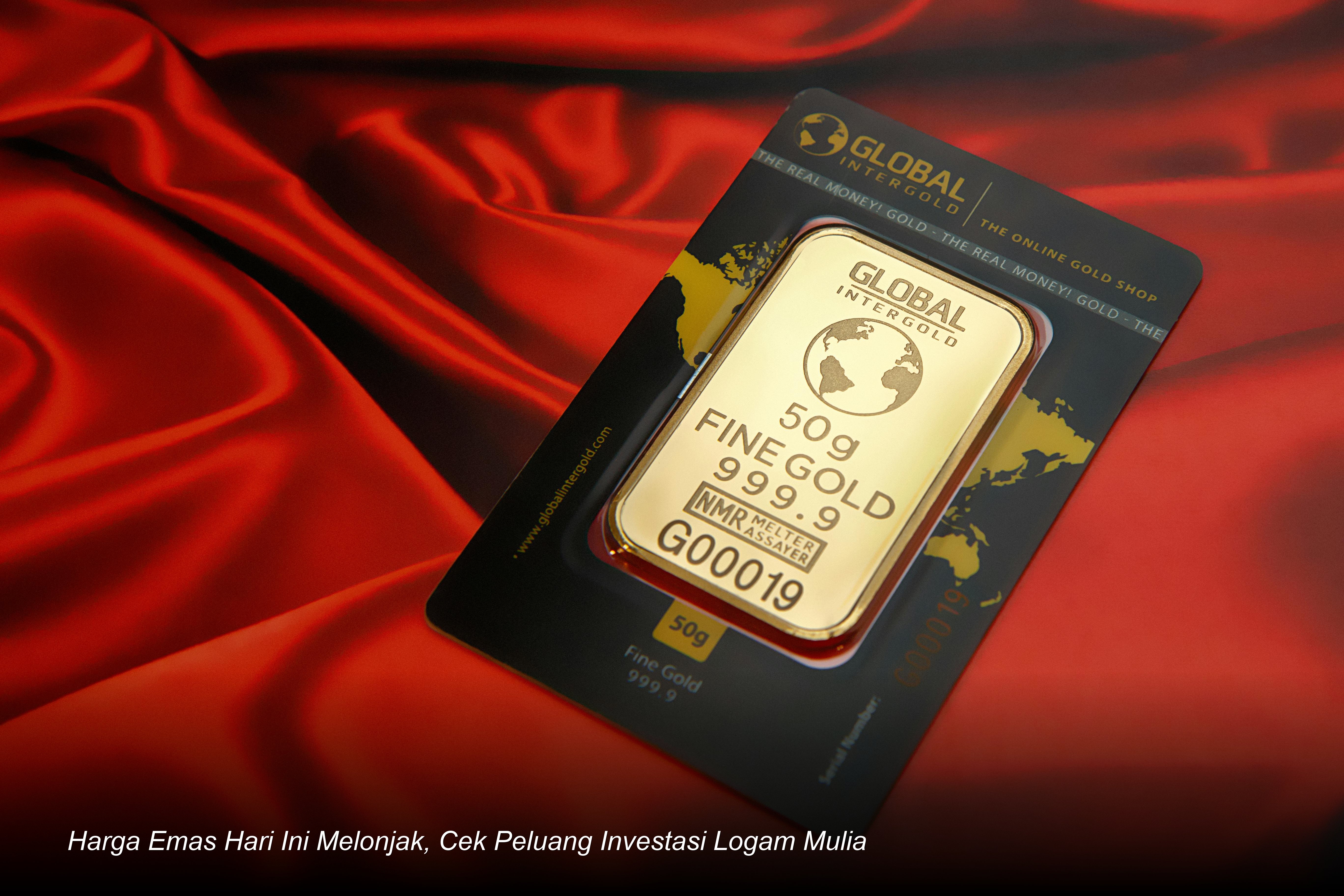 Harga Emas Hari Ini Melonjak, Cek Peluang Investasi Logam Mulia