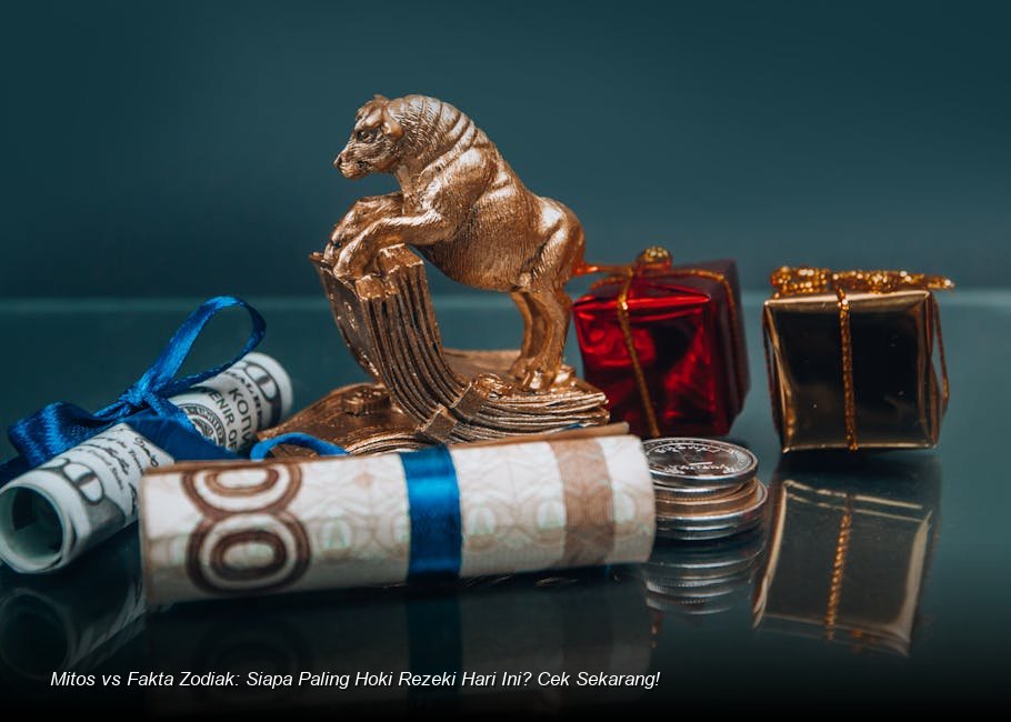 Ilustrasi visualisasi rasi bintang yang memancarkan cahaya emas di atas peta kosmik yang misterius.